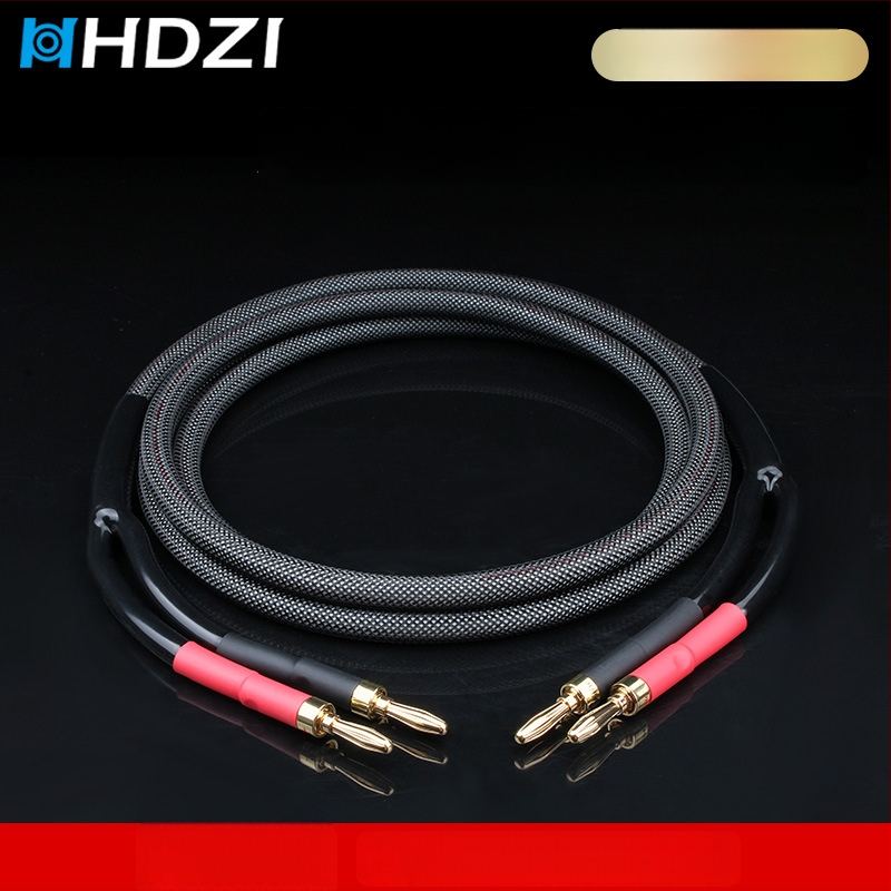 HHDZI5N Hi‑Fi kabel za zvučnike od bezoksidnog bakra, za glavne i surround zvučnike, priključen na pojačalo i računalni audio sustav