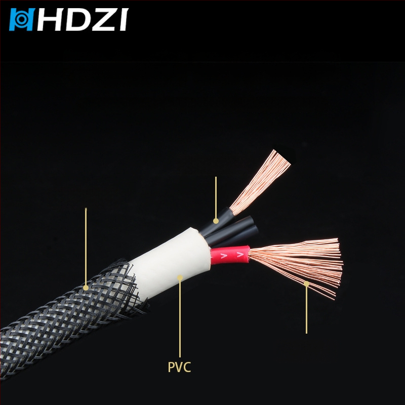 HHDZI5N Hi‑Fi kabel za zvučnike od bezoksidnog bakra, za glavne i surround zvučnike, priključen na pojačalo i računalni audio sustav