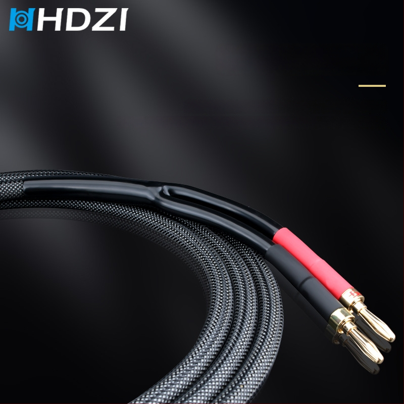 HHDZI5N Hi‑Fi kabel za zvučnike od bezoksidnog bakra, za glavne i surround zvučnike, priključen na pojačalo i računalni audio sustav