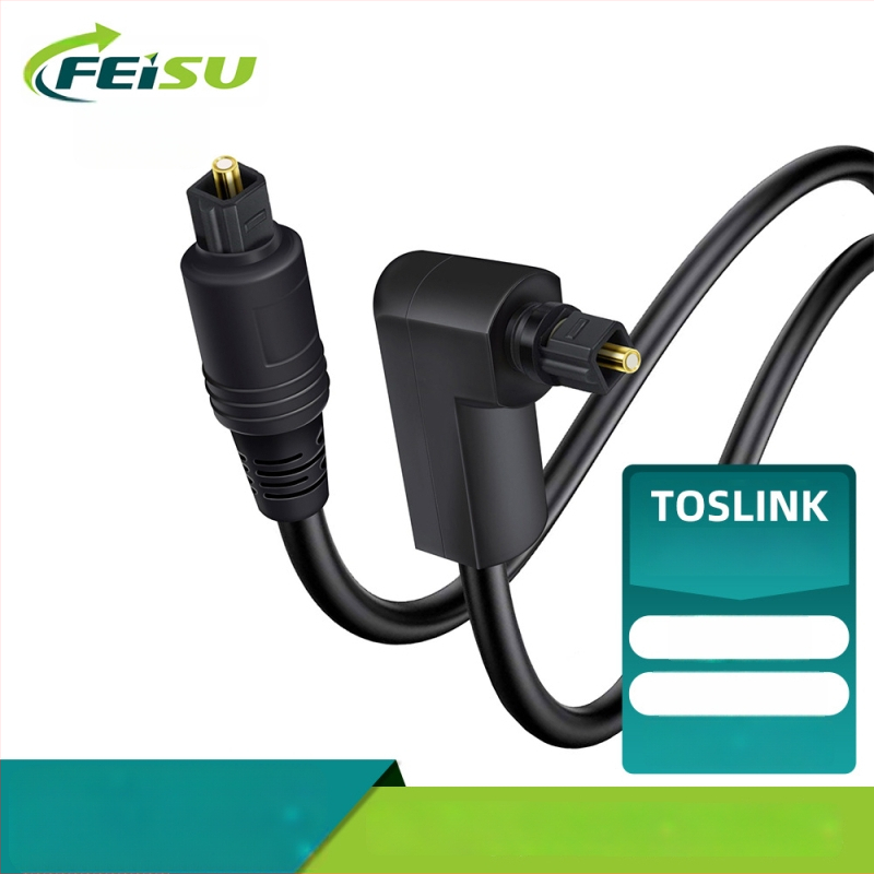 Optički audio kabel s 90° kutom, 5.1-kanalni SPDIF digitalni zvuk, 360° okretni konektor
