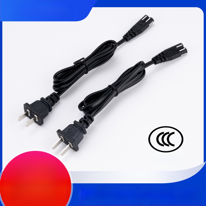 Barošanas kabelis ar figure-8 kontūru, PVC korpuss, CCC sertifikāts, divvads, piemērots printeriem un skaļruņiem