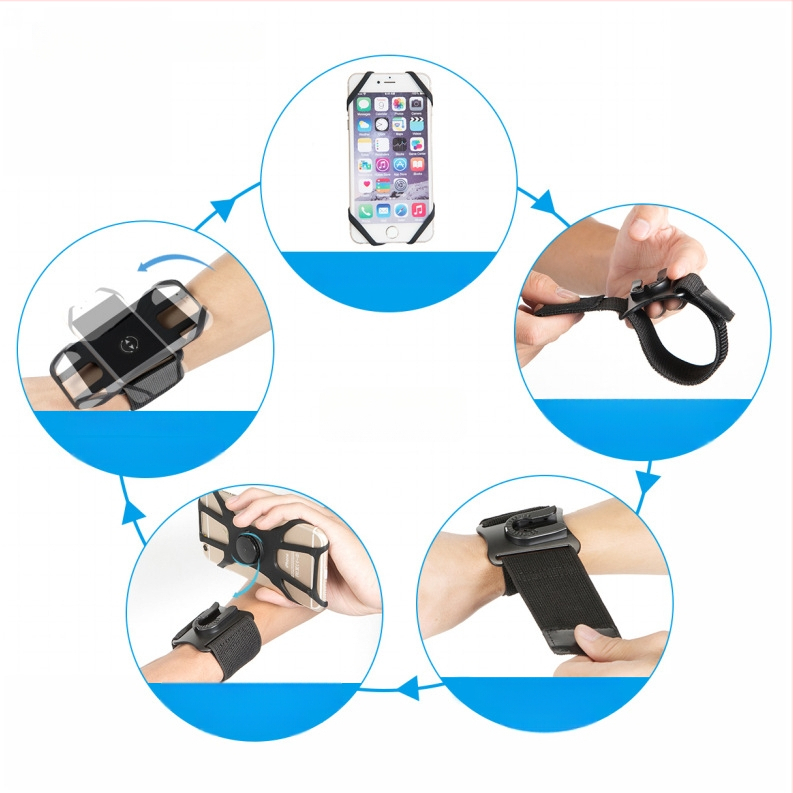 Telefono armbandai sportui – unisex, guma, Spandex/Lycra audinys, lauko sportui, nuimamas dizainas