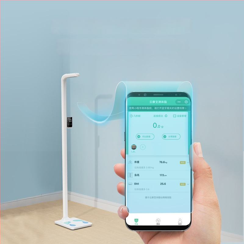 Išmanios elektroninės svarstyklės su ultragarso matavimu, Bluetooth ir balso pranešimais, BMI, modelis CP30C