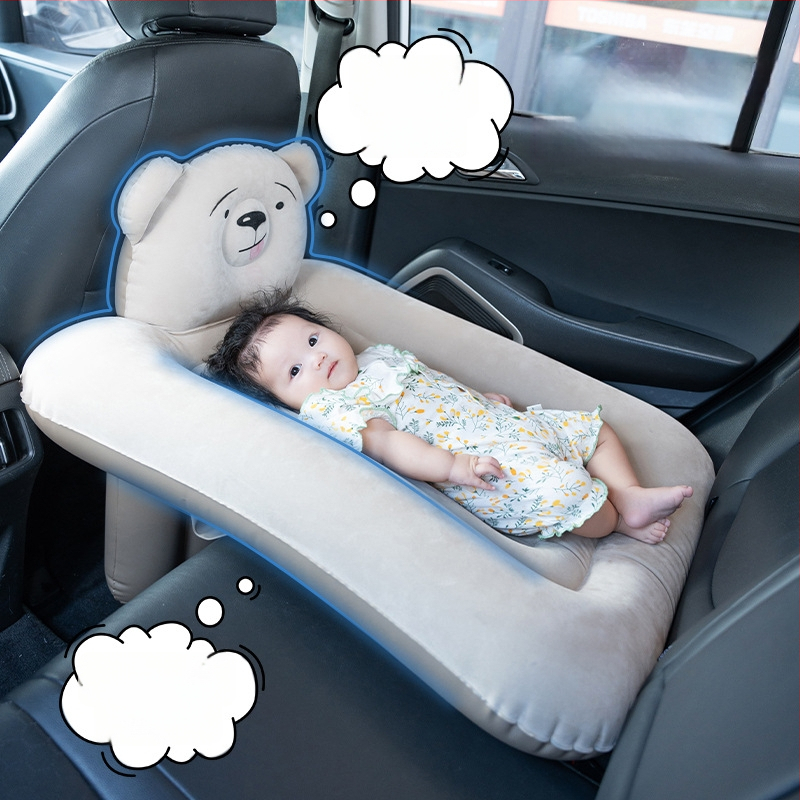 Pūtimas vaikų automobilio lova galinei sėdynei; poliesterio paviršius; apkrova 25 kg; svoris 0,5 kg; prekinis ženklas Xintianyou