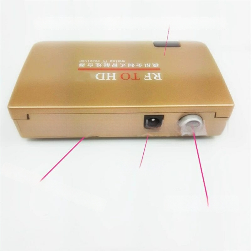 RF į HDMI analoginį TV imtuvą, keitiklis, 1080P, nuotolinio valdymo pultas, maitinimo adapteris, modelis YMQS8010A