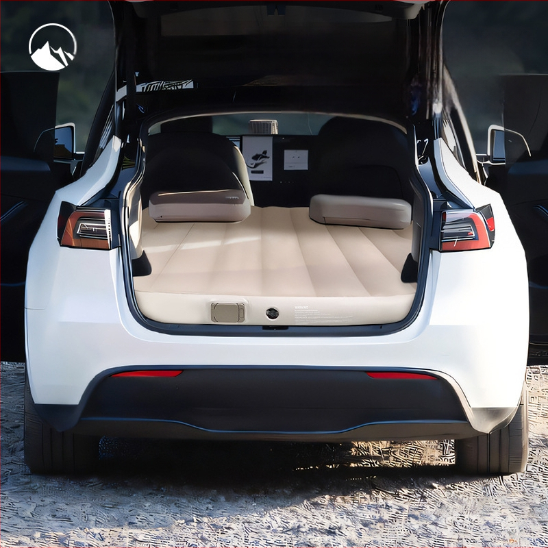 Automobilinis pripučiamas lova bagažinei Tesla Model Y – Enjoy Space, PVC paviršius, svoris 3,7 kg, maksimali apkrova 300 kg