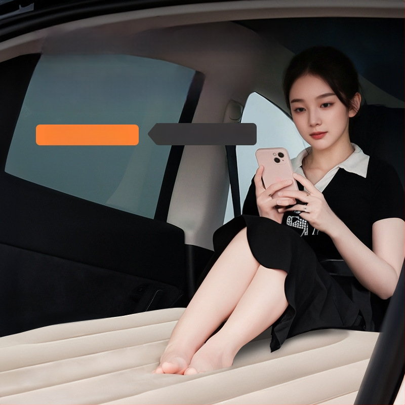 Automobilinis pripučiamas lova bagažinei Tesla Model Y – Enjoy Space, PVC paviršius, svoris 3,7 kg, maksimali apkrova 300 kg