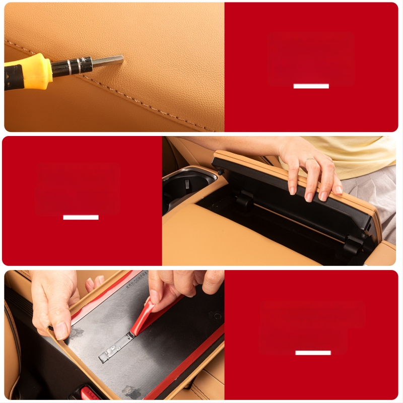 Denza D9 rokas atbalsta kastes pārsegs, ādas pacēlāja spilventiņš, 0.5 kg, Uzstādīšanas atbalsts