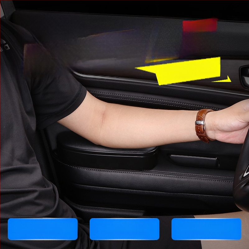 Automašīnas roku balsts vadītājam ar augstuma palielinošu spilvenu (Plastmasa, 0.5 kg, universāla saderība)