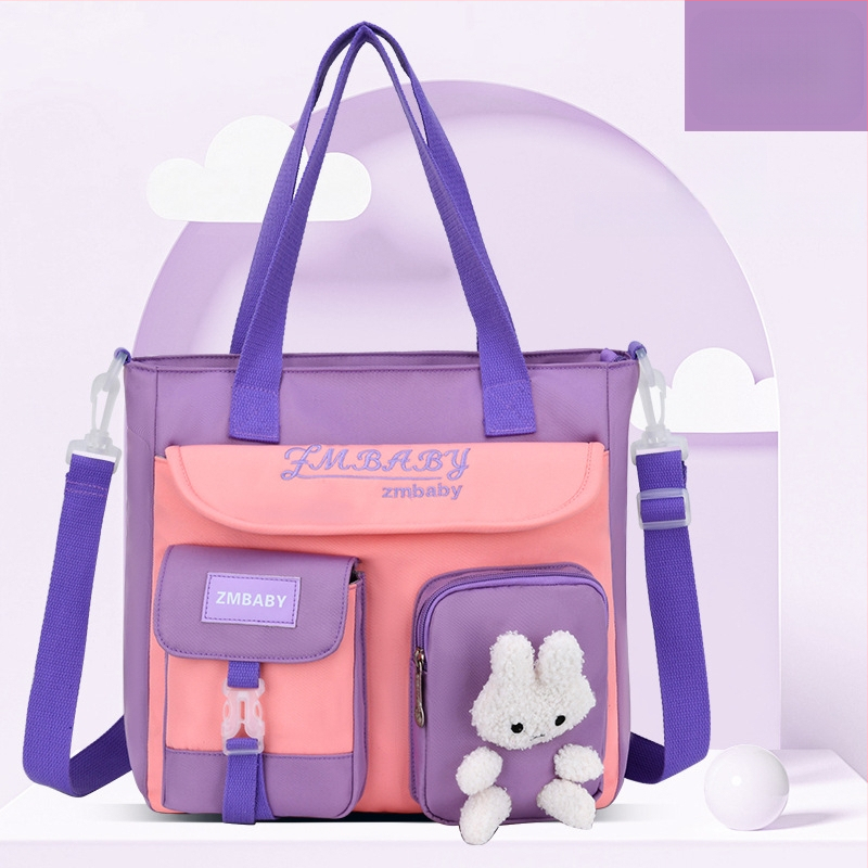 Dvivartis mokymosi krepšys pradinukams — rankinis arba per petį, Oxford audinys, kvėpuojantis, atsparus vandeniui ir dėvėjimuisi, pamušalas poliesteris, Sesame Baby