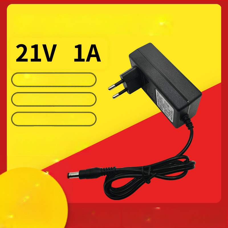 21V Li-ion įkroviklis baterijoms, įvestis 100-240V, išvestis 21V