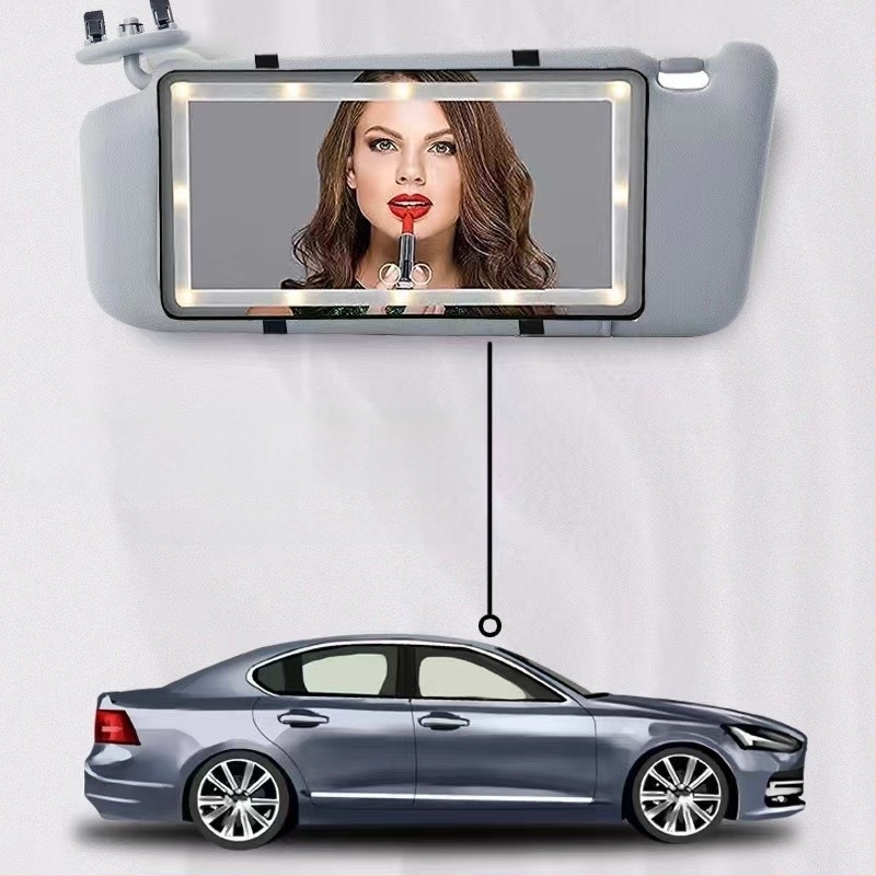 Kosmetinis automobilio veidrodėlis su Snap-On tvirtinimu, universalus suderinamumas, minimalistinis stilius, logotipo spausdinimas