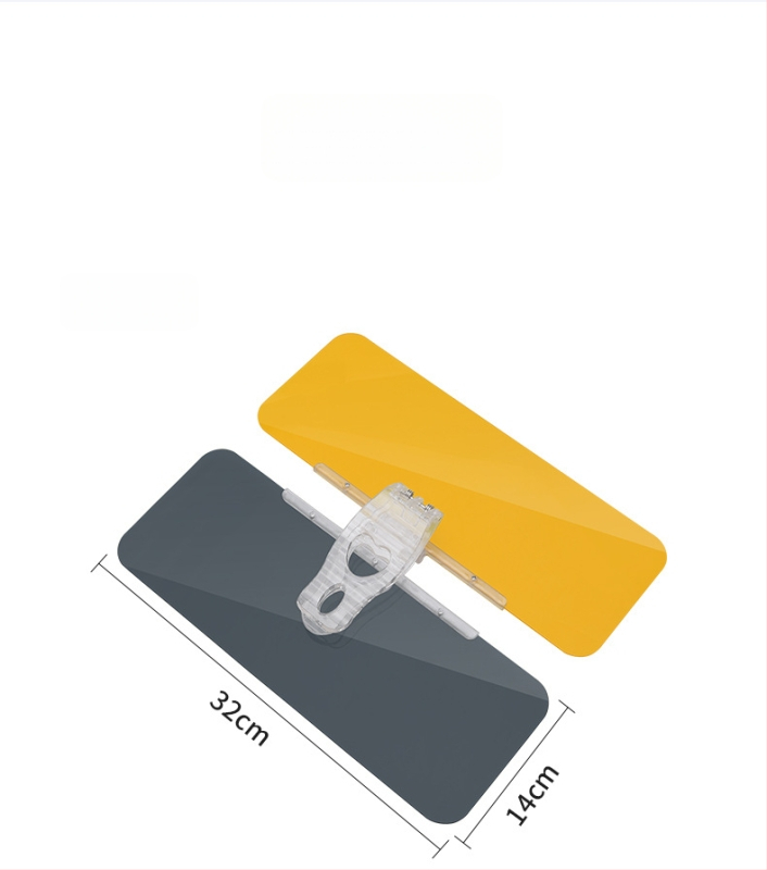 HD kosmetinis veidrodėlis automobiliui su snap-on tvirtinimu, universali suderinamumas, minimalistinis stilius