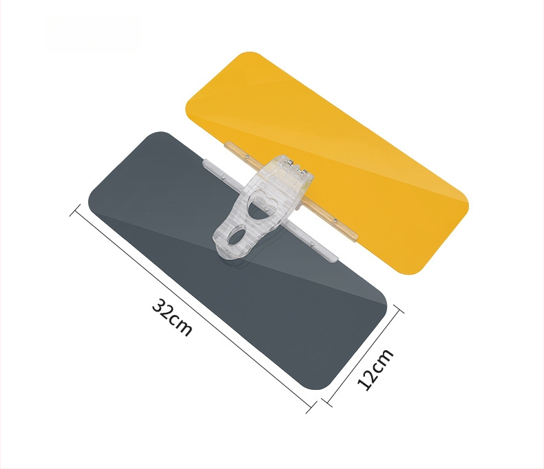 HD kosmetinis veidrodėlis automobiliui su snap-on tvirtinimu, universali suderinamumas, minimalistinis stilius