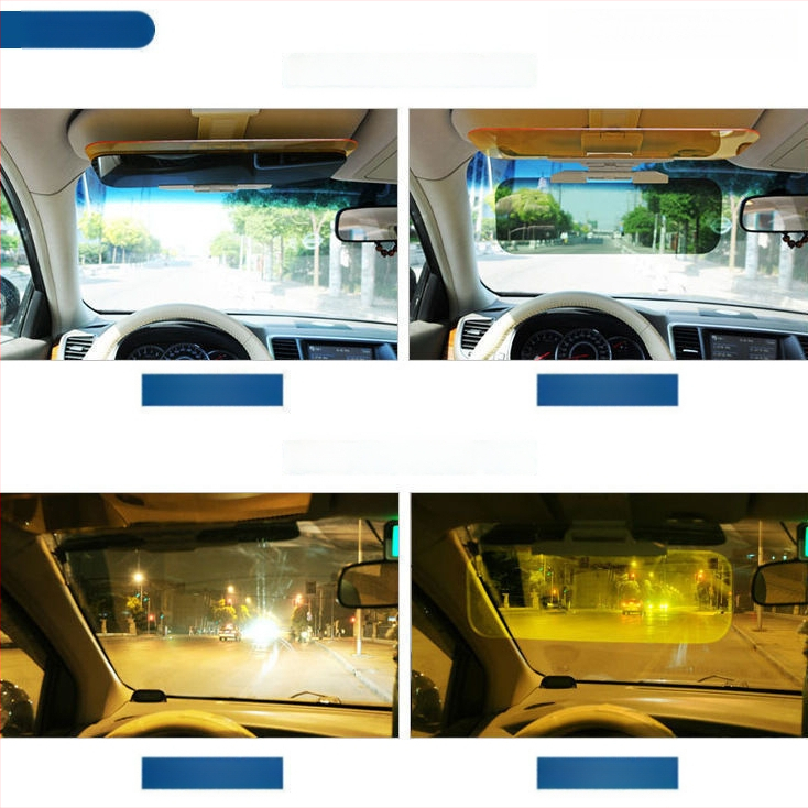 Automobilio priešakinio žvilgsnio veidrodėlis – dienos/nakties dviguba funkcija, universalus, lipiniu tvirtinimu