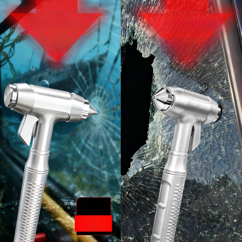 Automobilio saugos plaktukas, aliuminio lydinys, 0,2 kg, pritaikomas