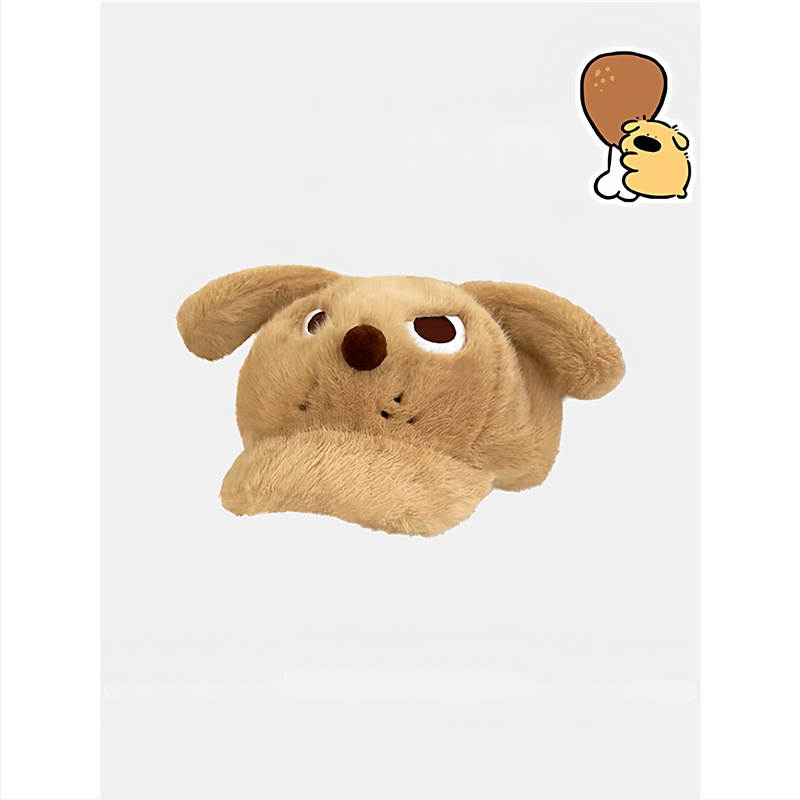 Beretės stiliaus pūkuota kepurė su ausimis ir animacijos antis motyvu, medvilninis šalikėlis ir kepurė dviejų dalių komplektas, rankų piešimo dizainas, pavasaris