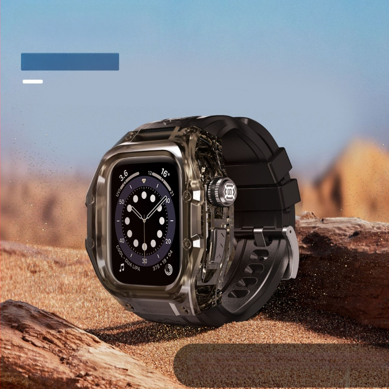 Apple Watch apsauginė dėžutė – atspari vandeniui, TPU+PC medžiaga, pritaikytas dizainas, suderinama su Watch4