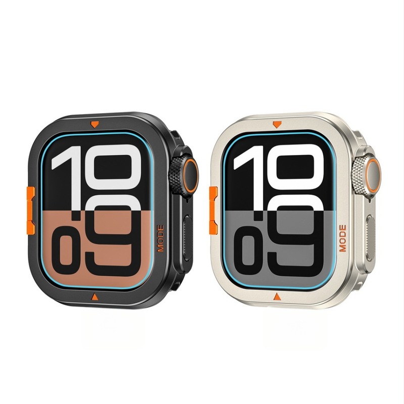 Metalo dėklas Apple Watch saugiam naudoti Ultra 1/2 49mm/46mm, PC ir cinko lydinys, prekės kodas Apple alpine metal case, svoris 13,5 g, dėžutėje