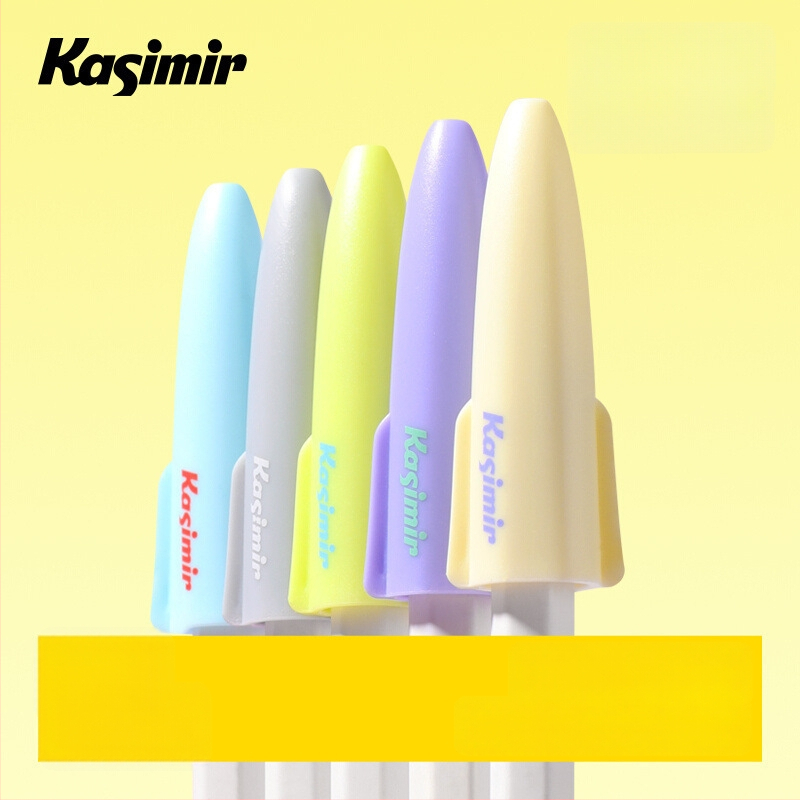 Casimir pieštuko dangtelis ir dėklas, skaidrus apsauginis dangtelis, metalas; skirta pradinių klasių mokiniams ir ikimokyklinukams