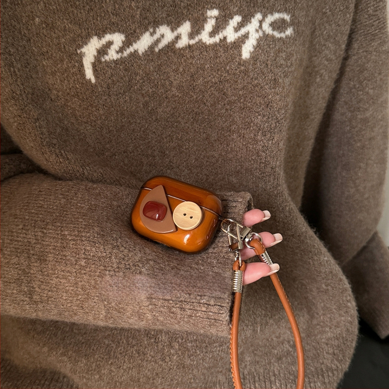 Premium smeđa zaštitna futrola za AirPods 2/3/4 i AirPods Pro