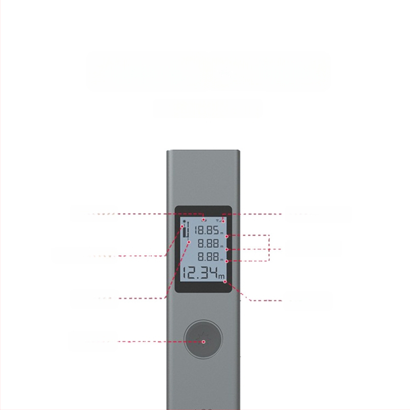 Laserski mjerač udaljenosti, ručni infracrveni mjerni uređaj, model W10+LS-2S, Duke