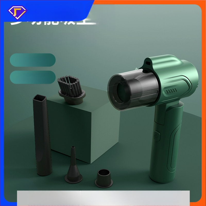 Bezvadu portatīva salokāma rokas vakuums automobiļa un mājsaimniecībai, 3-1: sūkšana, pūšana un putekļu mazgāšana; iekšēja baterija, ≤36V, 12W, sūkšanas spiediens 10.1–15 kPa