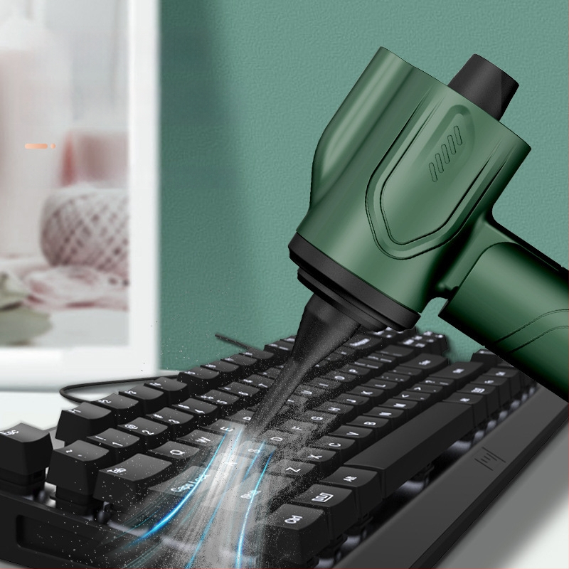 Bezvadu portatīva salokāma rokas vakuums automobiļa un mājsaimniecībai, 3-1: sūkšana, pūšana un putekļu mazgāšana; iekšēja baterija, ≤36V, 12W, sūkšanas spiediens 10.1–15 kPa