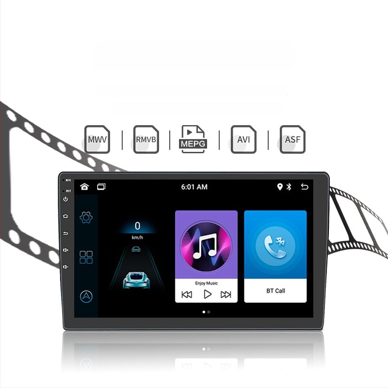 Automobilinis MP5 grotuvas Bluetooth, LCD ekranas, atbulinės eigos kamera, 12V maitinimas, belaidis CarPlay, AHD