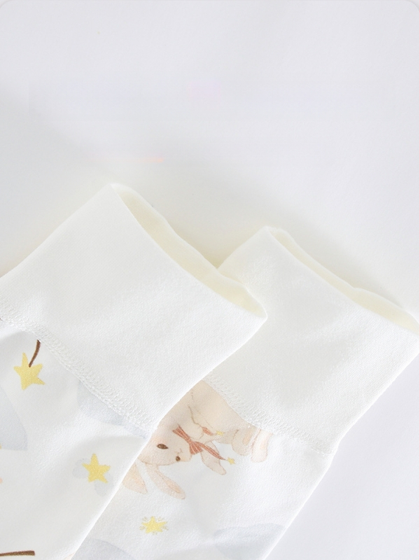 Vaikų namų kelnės su aukštu liemeniu, 100% medvilnė, unisex, animacinių personažų raštas, kvėpuojančios ir šiltos pavasariui ir rudeniui