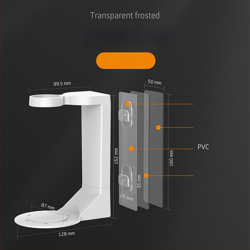 ABS sieninė vonios lentyna, 1 lygis, siurbimo tvirtinimas, be gręžimo, judama