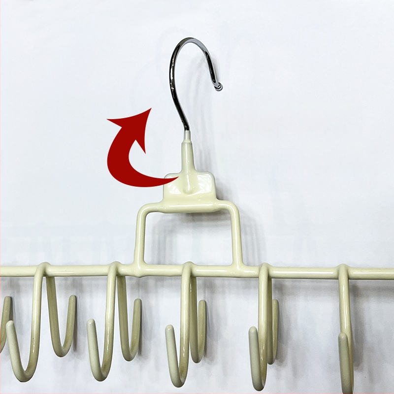 Drabužių pakaba su 18 kabliukų, kvadratinis stilius, modernus minimalistinis, plastiko danga, modelis ZL-2596654