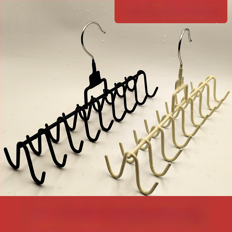 Drabužių pakaba su 18 kabliukų, kvadratinis stilius, modernus minimalistinis, plastiko danga, modelis ZL-2596654