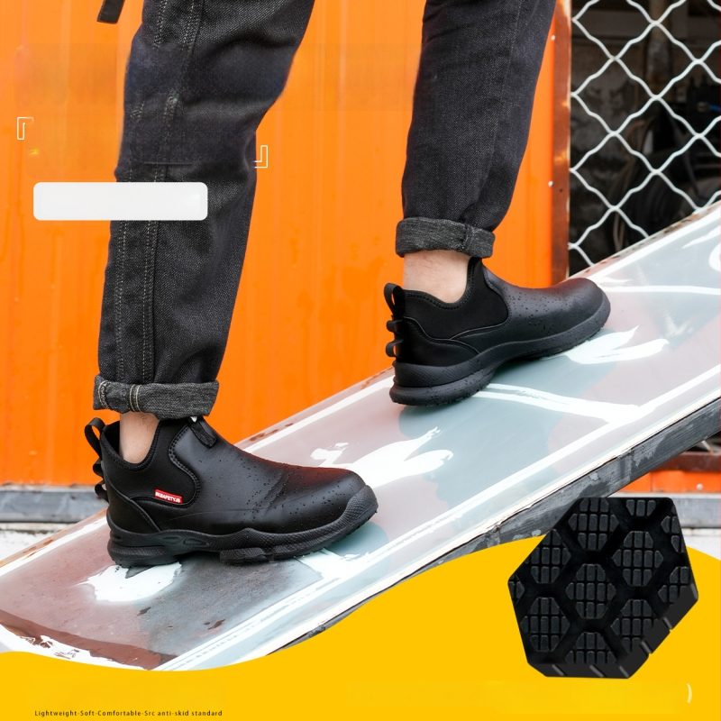 Šefų batai virtuvei – slip-on, mikropluošto oda, atsparūs vandeniui, atsparūs aliejui, neslidūs, žemas viršus