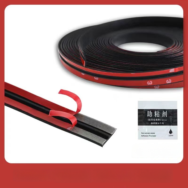 Automobilių sandarinimo juosta, universali, guminė, T tipo, skirta priekinių ir galinių stiklo spragoms bei stogo lango ertmėms