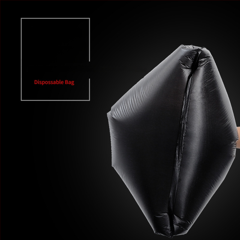 HDPE šiukšlių maišas, sustiprintas, plokščio burnos tipo, vienkartinis, skirtas namų ūkiui, viešbučiams ir virtuvei