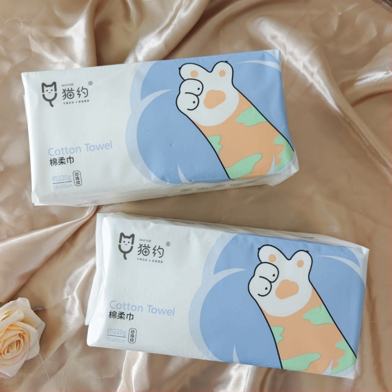 Cat Date bambuko pluošto veidojimo skudurėliai veido valymui, formuojama gamyba, be pritaikymo