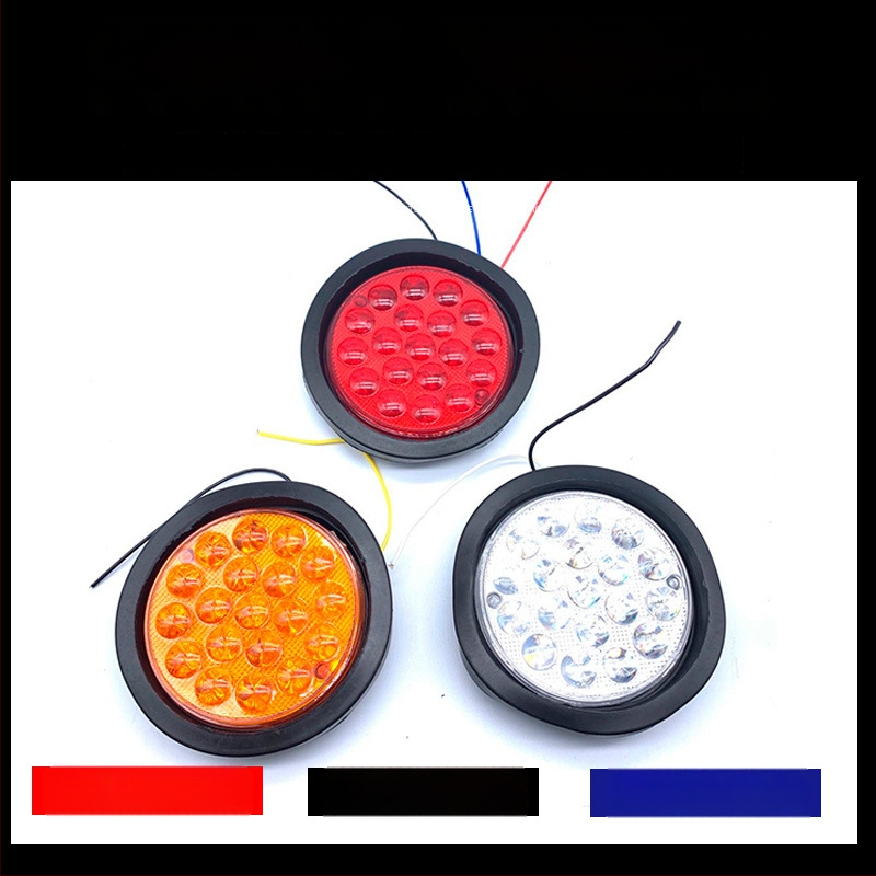 Lempos surinkimas puspriekabos galinei šviesai, 24V, apskritas, stabdžio šviesa, posūkio signalas, atbulinė šviesa