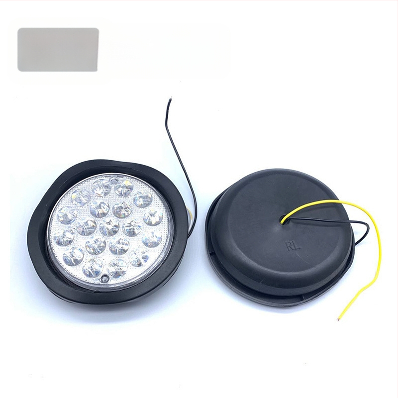 Lempos surinkimas puspriekabos galinei šviesai, 24V, apskritas, stabdžio šviesa, posūkio signalas, atbulinė šviesa