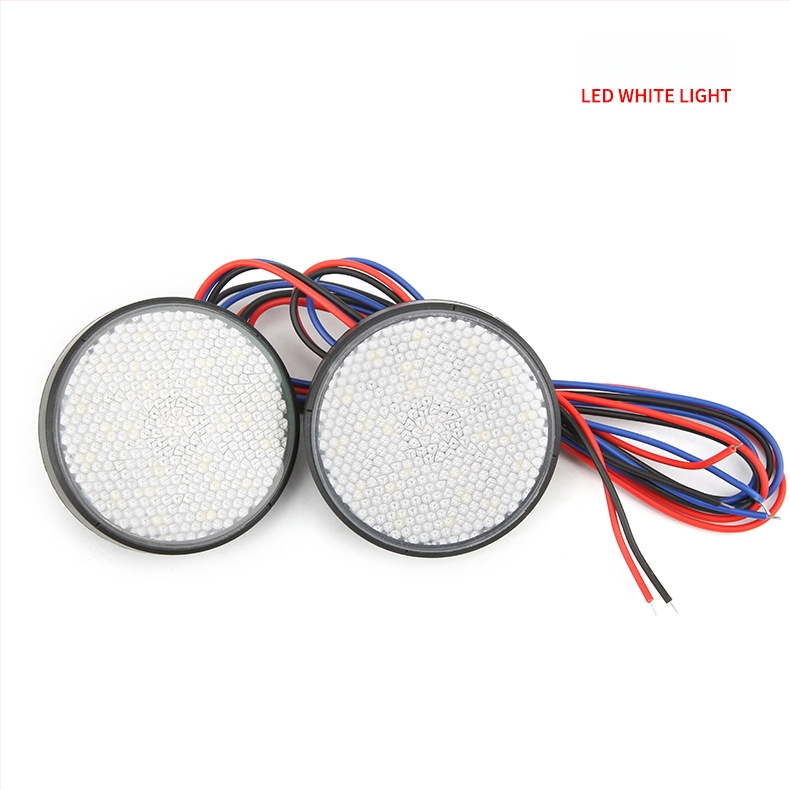 Motociklo LED apskrities reflektorius, atsparus vandeniui, 12V, 1,5W, tarnavimo laikas 50 000 valandų