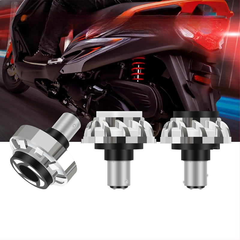 LED motociklo stabdžių žibintas su Angel Eye, aliuminio korpusas, įėjimas 6–85V, 6000K, modelis motor032, tarnavimo laikas 50 000 valandų