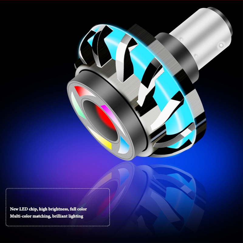 LED motociklo stabdžių žibintas su Angel Eye, aliuminio korpusas, įėjimas 6–85V, 6000K, modelis motor032, tarnavimo laikas 50 000 valandų