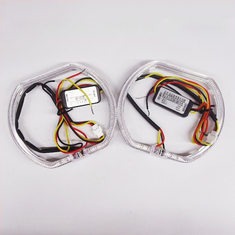 LED Angel Eyes DRL transporto priemonėms — aliuminio substratas + PC, LED 3030, 3W, 9-36V, SF-2118