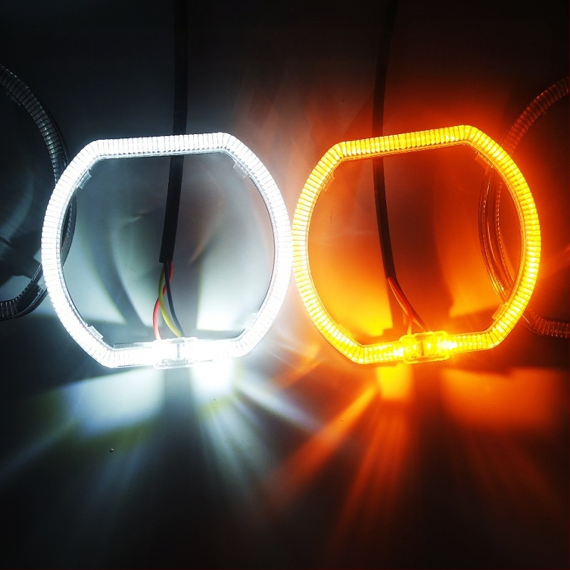 LED Angel Eyes DRL transporto priemonėms — aliuminio substratas + PC, LED 3030, 3W, 9-36V, SF-2118