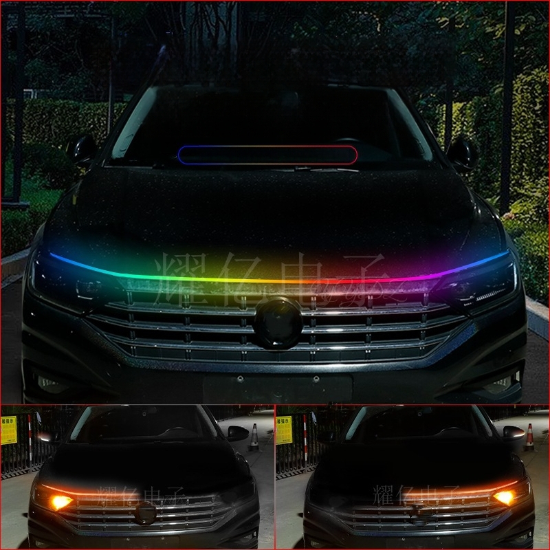 Automobilio LED dienos šviesa su silikonine korpusu, 6W, 12V, lipnė montavimas, priekinis dangtis