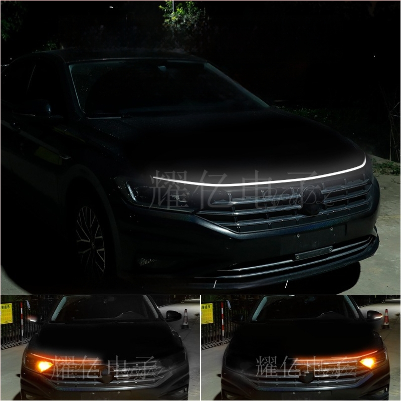 Automobilio LED dienos šviesa su silikonine korpusu, 6W, 12V, lipnė montavimas, priekinis dangtis