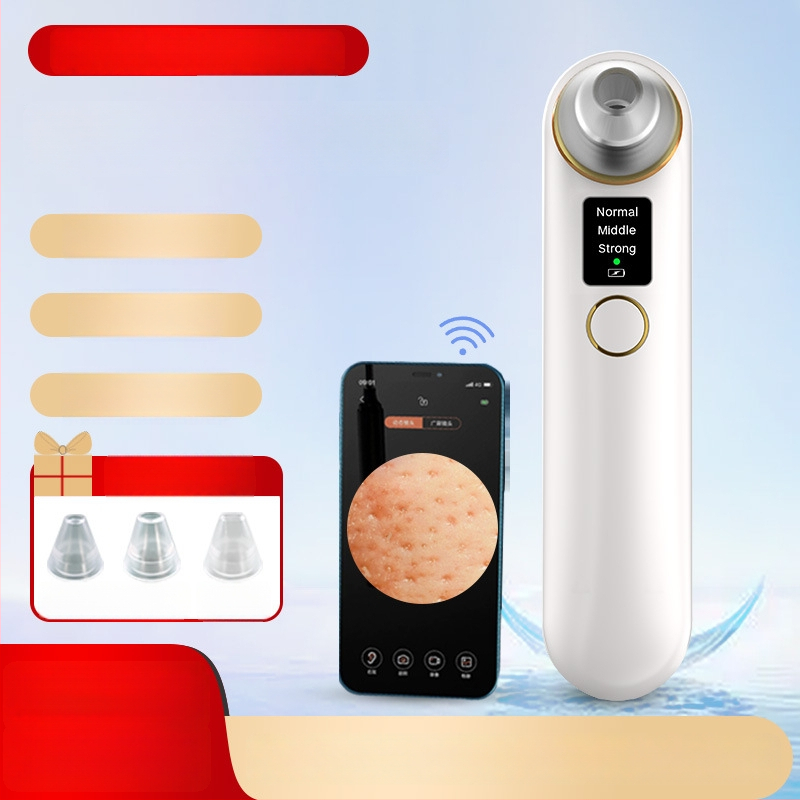 Vizualus juodųjų taškų šalinimo prietaisas — elektrinis suktukas, ABS korpusas, 3 pakopos, porų valymas