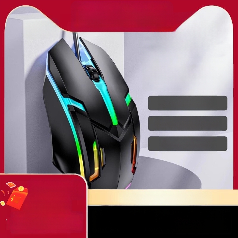 Žaidimų pelė, laidinis USB, optinis jutiklis, modelis X1djsb, prekės ženklas Nothing