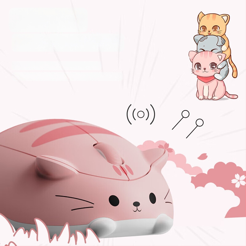 Spīdīga bezvadu pele datoram ar 9 taustiņiem, 1000 DPI, 2.4G + Bluetooth, PS/2 interfeiss