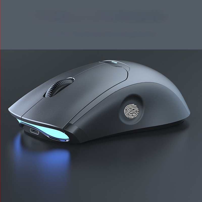 3 režīmu bezvadu pirksta nospieduma pele Ft108 — Bluetooth, 2500 DPI, darbības diapazons 10 m, svars 96 g, ergonomisks dizains